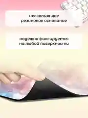 Конфетный коврик для мыши черный мраморный