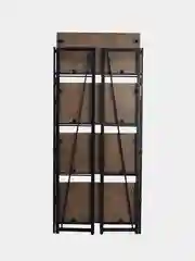 Стеллаж на металлокаркасе "BRABIX LOFT SH-001", 600х300х1250 мм, складной, цвет морёный дуб, 641228