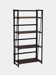 Стеллаж на металлокаркасе "BRABIX LOFT SH-001", 600х300х1250 мм, складной, цвет морёный дуб, 641228