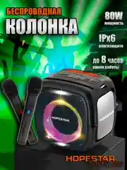 Черный портативная колонка Bluetooth HOPESTAR  P24 / PARTY ONE