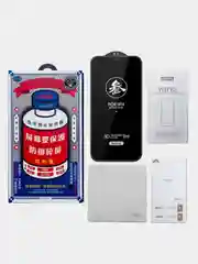 Синий защитное стекло для iPhone XR, 11, 12, 13 mini, 13 Pro Max, 14 Pro Max, 15 Pro, Max