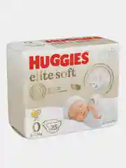 Подгузники новорожденных Huggies Elite Soft 0+, до 3,5 кг, 25 штук