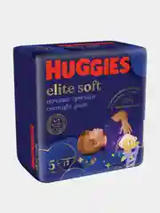 Подгузники трусики Huggies Elite Soft ночные 12-17кг, 5 размер, 17шт
