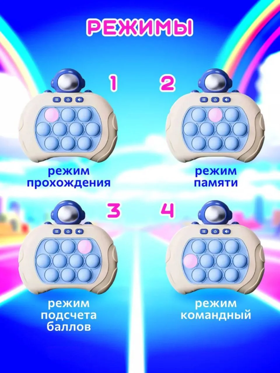 Электронный поп ит, интерактивная игрушка антистресс Pop it