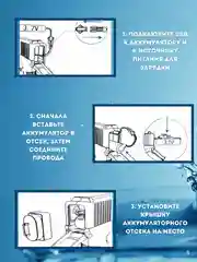 Розовый водный пистолет детский, электрический на аккумуляторе, глок