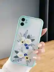 Зеленый чехол для iPhone 7/8/XR/X/XS/Max/11/12/13/Pro/Max/mini/Plus/айфон про макс с принтом