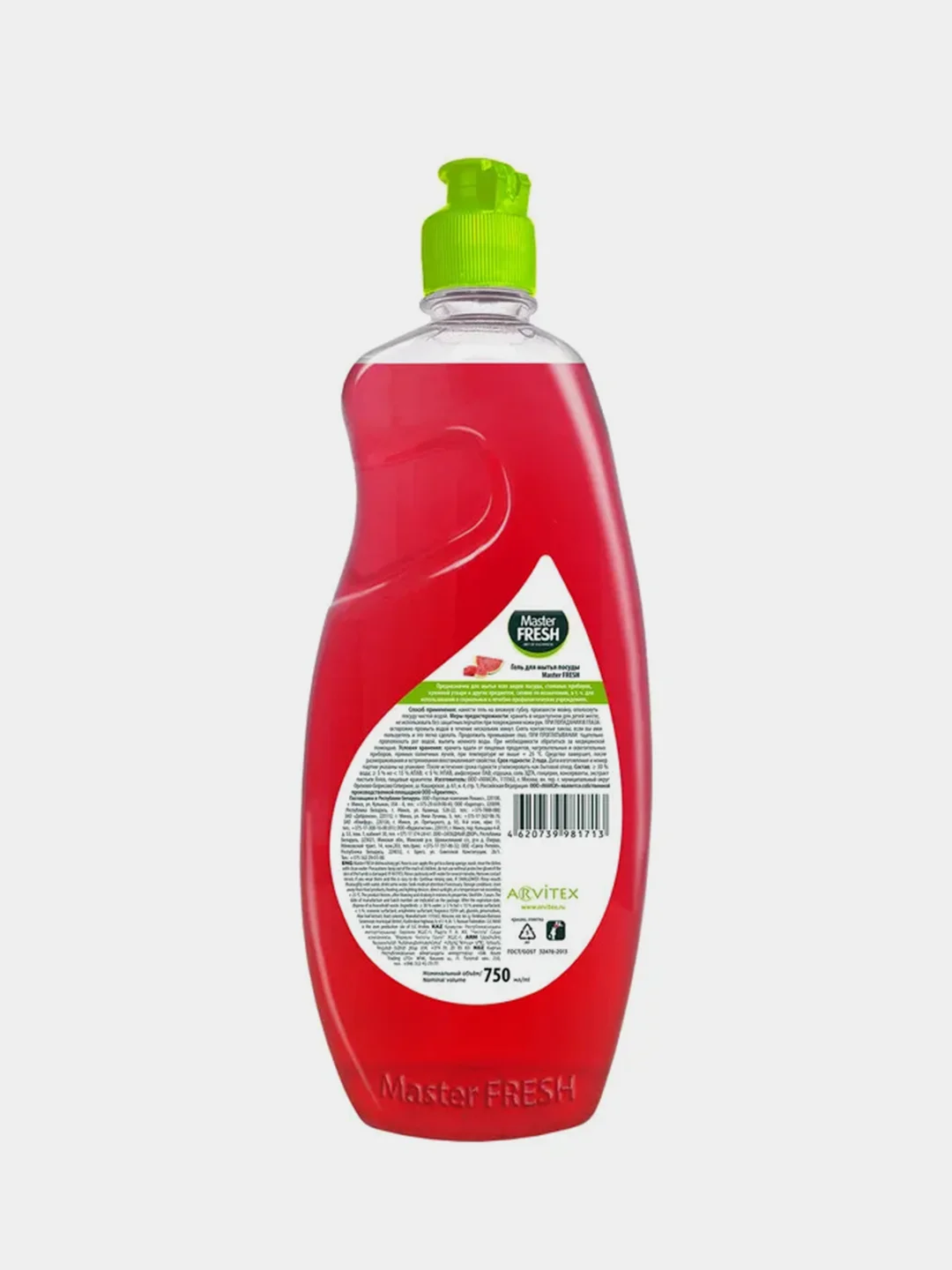 Гель для мытья посуды Master FRESH Арбуз "Формула TURBO", 750 мл