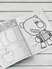 Раскраска для малышей рисуем по клеточкам точкам Мимимишки Кеша Тучка Лисичка Цыпа