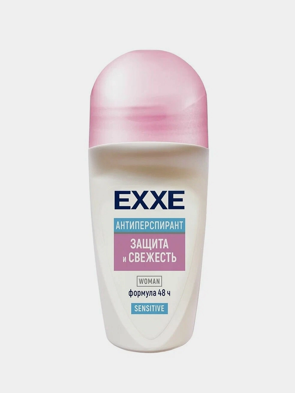 EXXE женский дезодорант антиперспирант Sensitive Защита и свежесть, 50 мл (ролик)