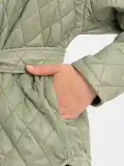 Оливковый куртка женская с капюшоном 2 в 1