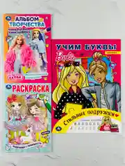 Книжка для девочек Барби учим буквы цифры принцесса фея