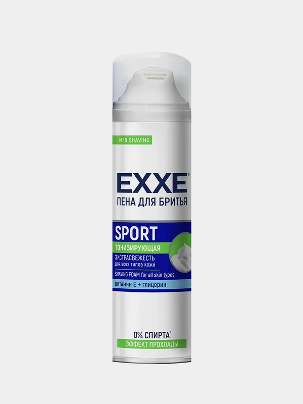 Пена для бритья EXXE SPORT, тонизирующая, 200 мл