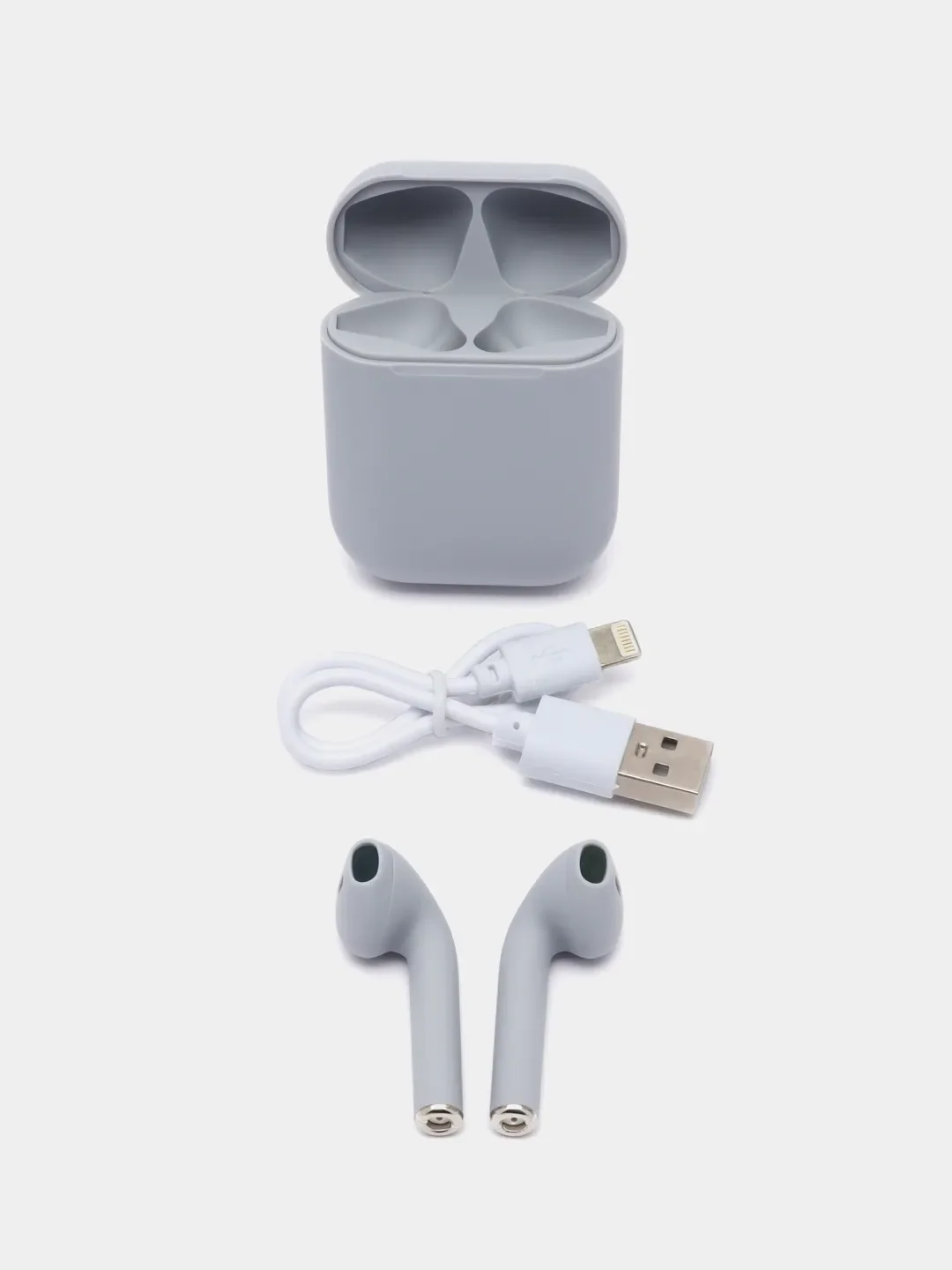 Серый меланж беспроводные наушники Inpods 12