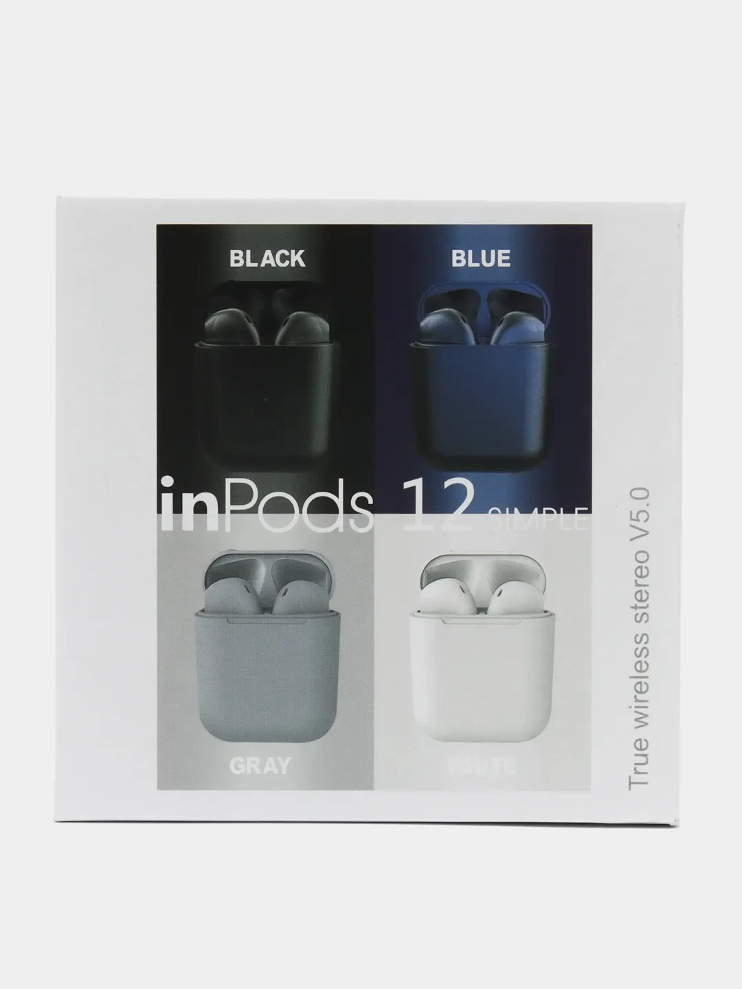 Серый меланж беспроводные наушники Inpods 12