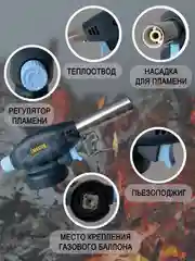 Газовая горелка с пьезоподжигом