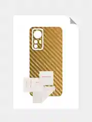 Золотой защитная пленка для Xiaomi 12S Pro под карбон, кожу, назад, на зад