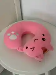 Кораллово-розовый дорожная подушка для шеи мягкая и удобная идеально подходит для путешествий  в дорогу