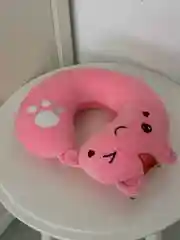 Кораллово-розовый дорожная подушка для шеи мягкая и удобная идеально подходит для путешествий  в дорогу