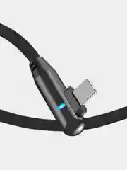 Кабель плетеный для iPhone с быстрой зарядкой и подсветкой 1 м