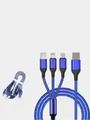 Зарядный провод 3 в 1 на iPhone, Micro USB, Type C, 2 метра