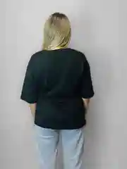Черный женская футболка оверсайз, футболка с принтом