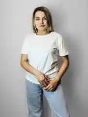 Белый футборолка женская, футболка базовая, однотонная
