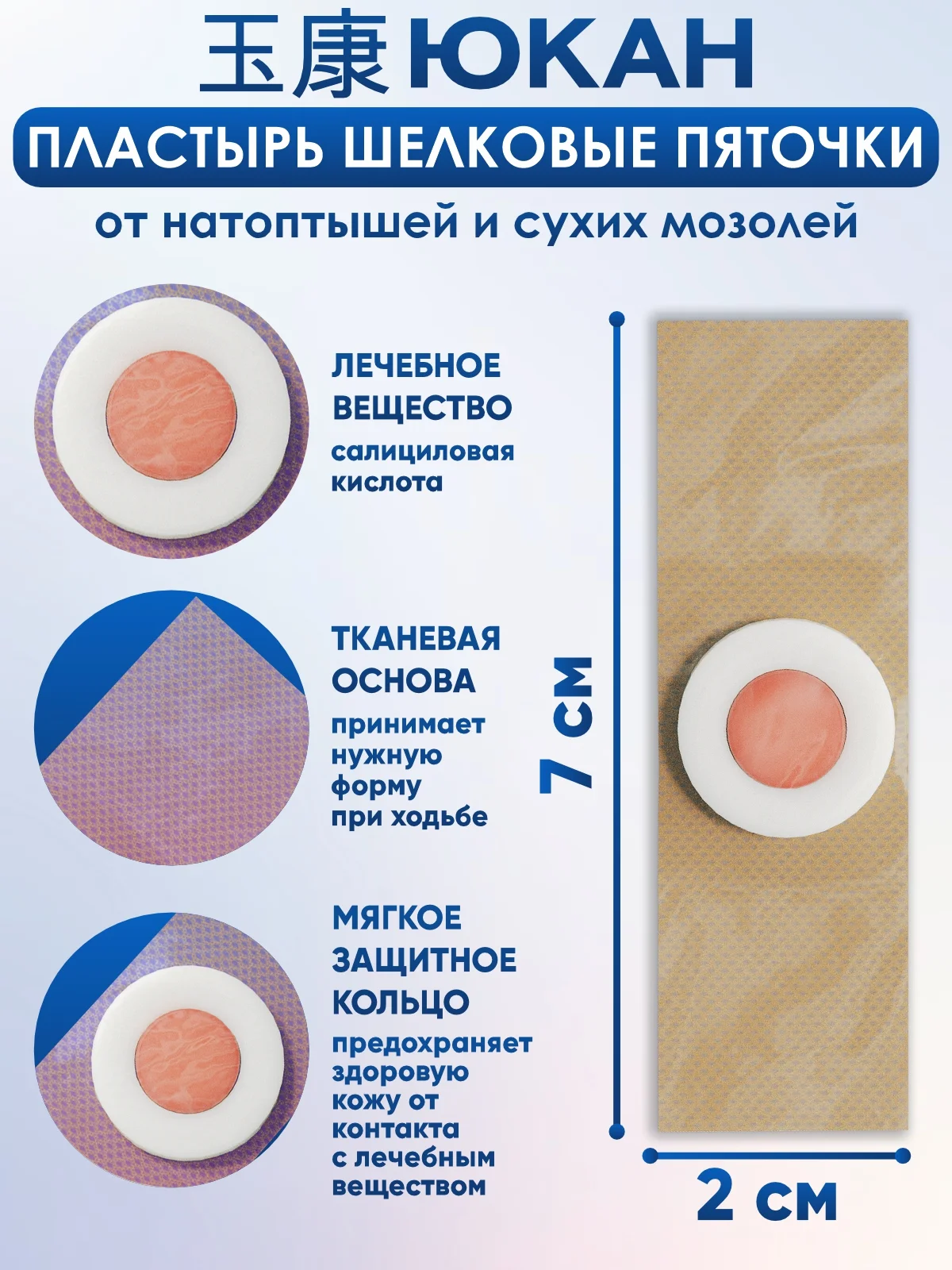 Пластырь от мозолей и натоптышей Шелковые пяточки 6 шт