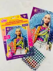 Аппликация алмазная стразами кукла Барби Barbie Кактус
