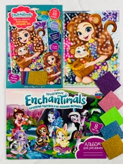 Набор Альбом Аппликация Картина Энчантималс Enchantimals