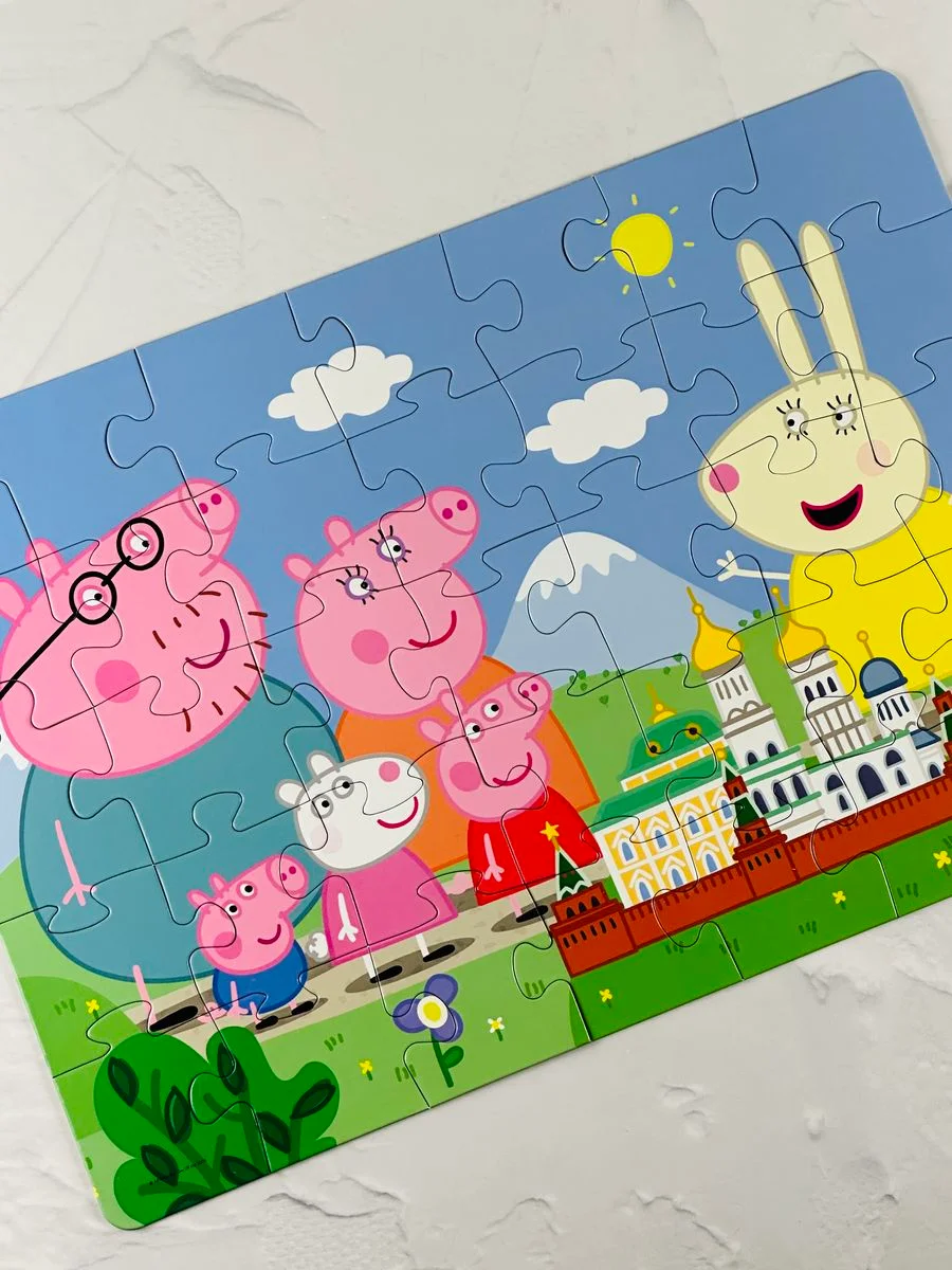 Пазл мозаика для малышей крупные детали Свинка Пеппа 35 элементов Peppa Pig