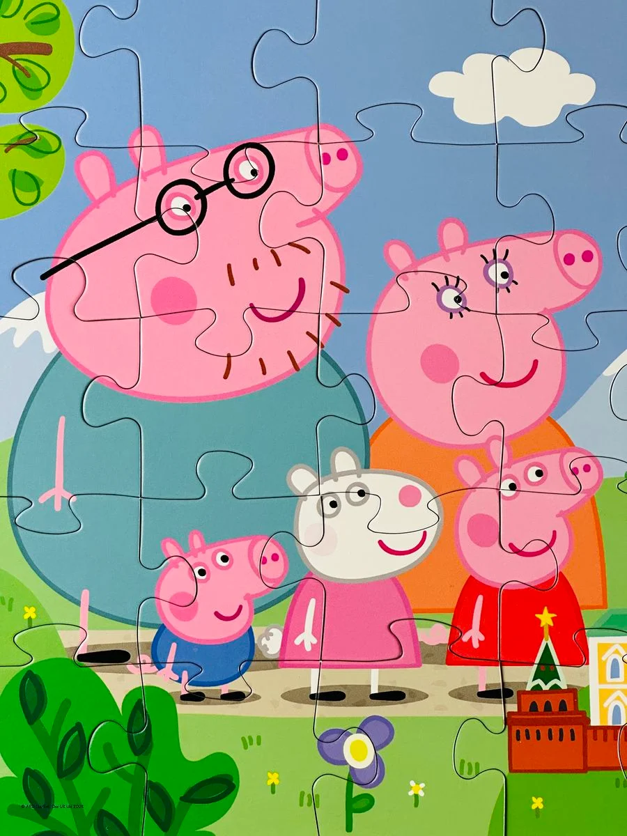 Пазл мозаика для малышей крупные детали Свинка Пеппа 35 элементов Peppa Pig