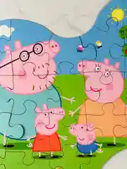 Фигурки пазл мозаика картонный для малышей Свинка Пеппа Peppa Pig 24 элемента