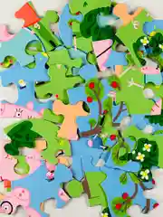 Фигурки пазл мозаика картонный для малышей Свинка Пеппа Peppa Pig 24 элемента