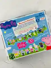 Фигурки пазл мозаика картонный для малышей Свинка Пеппа Peppa Pig 24 элемента