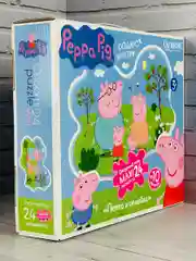 Фигурки пазл мозаика картонный для малышей Свинка Пеппа Peppa Pig 24 элемента