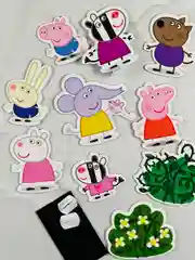 Фигурки пазл мозаика картонный для малышей Свинка Пеппа Peppa Pig 24 элемента