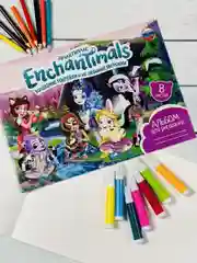 Листы для рисования Энчантималс Enchantimals фея питомцы