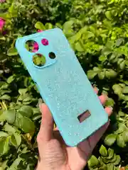Бирюзовый силиконовый чехол the bling world для Xiaomi Redmi Note 13 4G / Редми Нот 13 4G