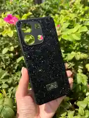 Черный силиконовый чехол the bling world для Xiaomi Redmi Note 13 4G / Редми Нот 13 4G