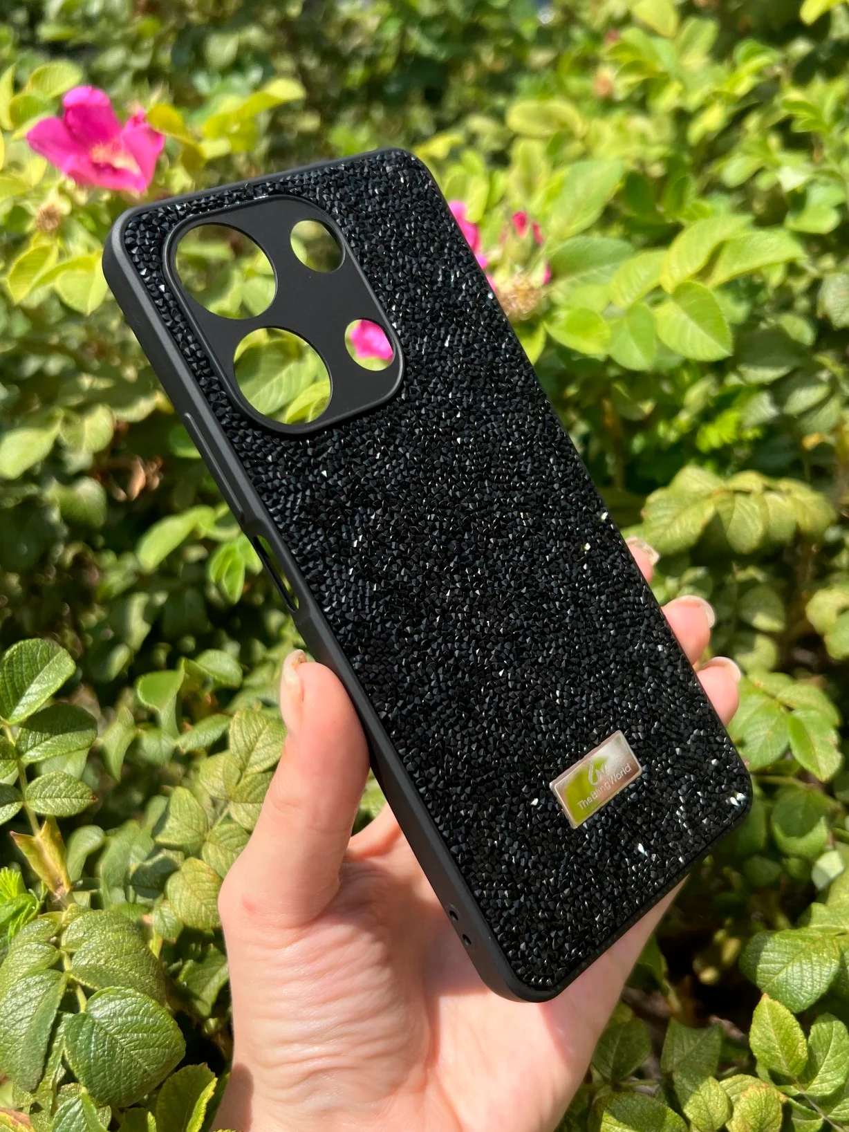 Черный силиконовый чехол the bling world для Xiaomi Redmi Note 13 4G / Редми Нот 13 4G