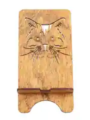 Деревянная подставка для телефона