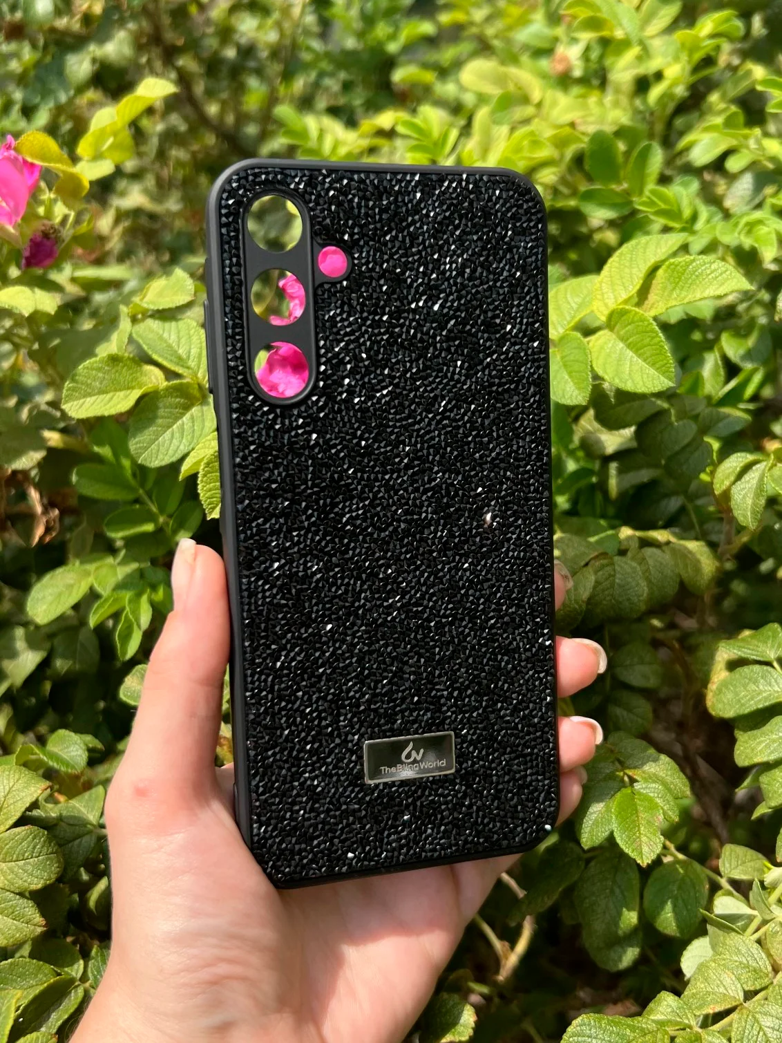 Черный силиконовый чехол the bling world для Samsung A25 / Самсунг А25