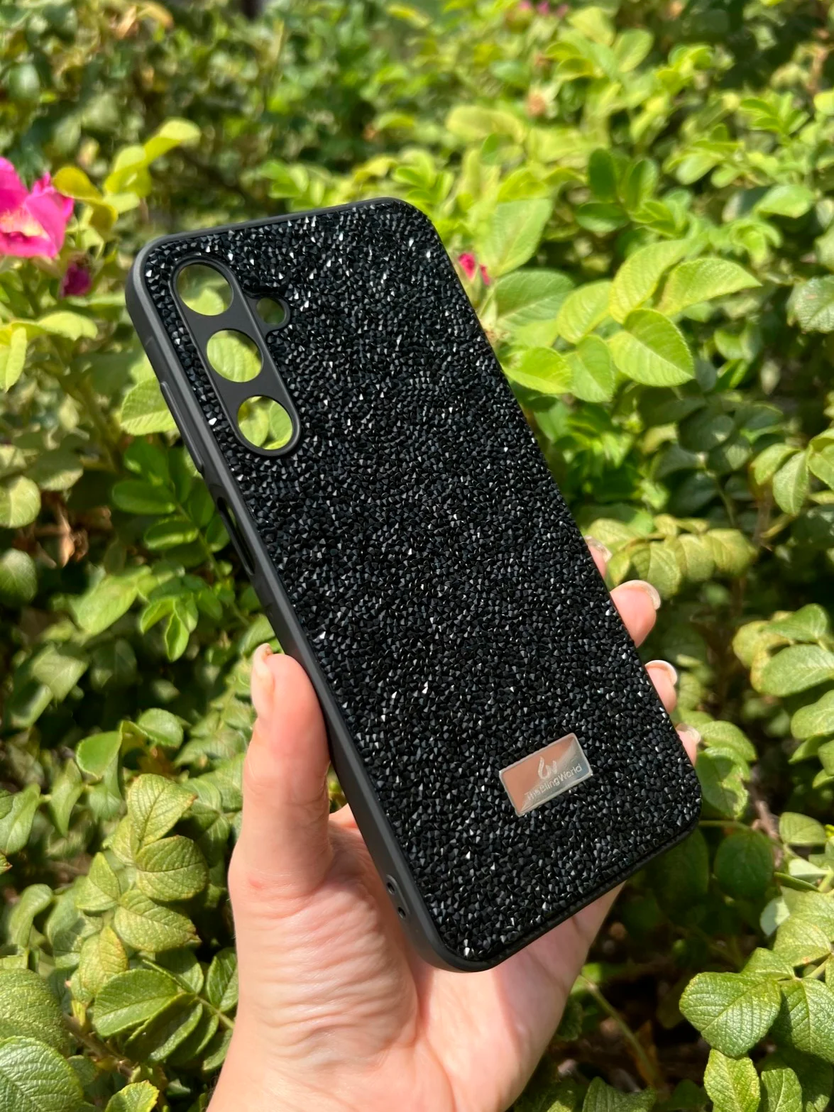 Черный силиконовый чехол the bling world для Samsung A25 / Самсунг А25