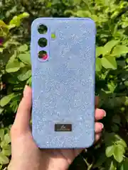 Сиреневый силиконовый чехол the bling world для Samsung A25 / Самсунг А25