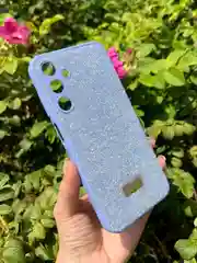 Сиреневый силиконовый чехол the bling world для Samsung A25 / Самсунг А25