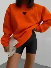 Белый свитшот ОВЕР с начесом