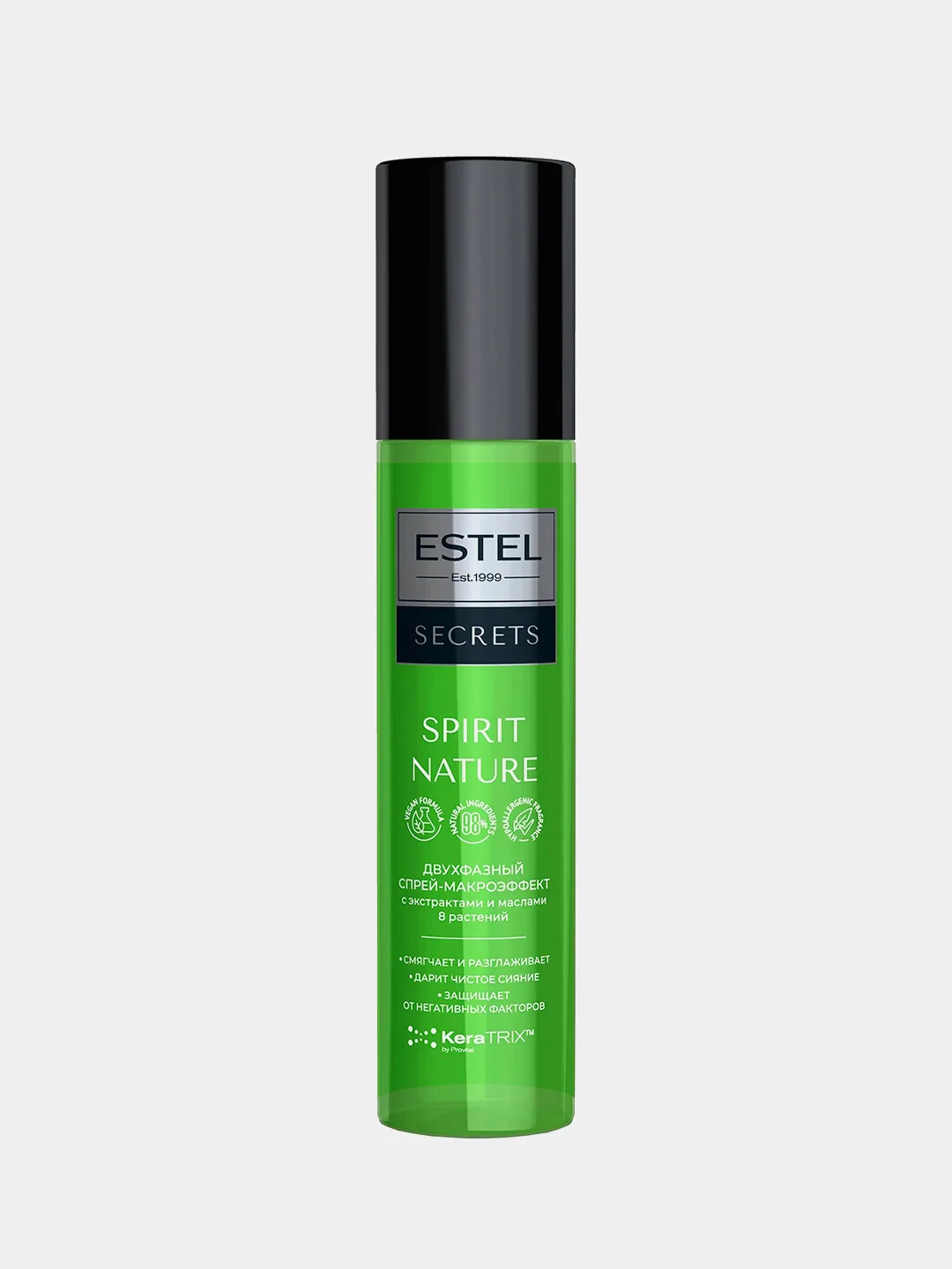 Двухфазный спрей-макроэффект с экстрактами для волос SPIRIT NATURE ESTEL SECRETS, 200 мл