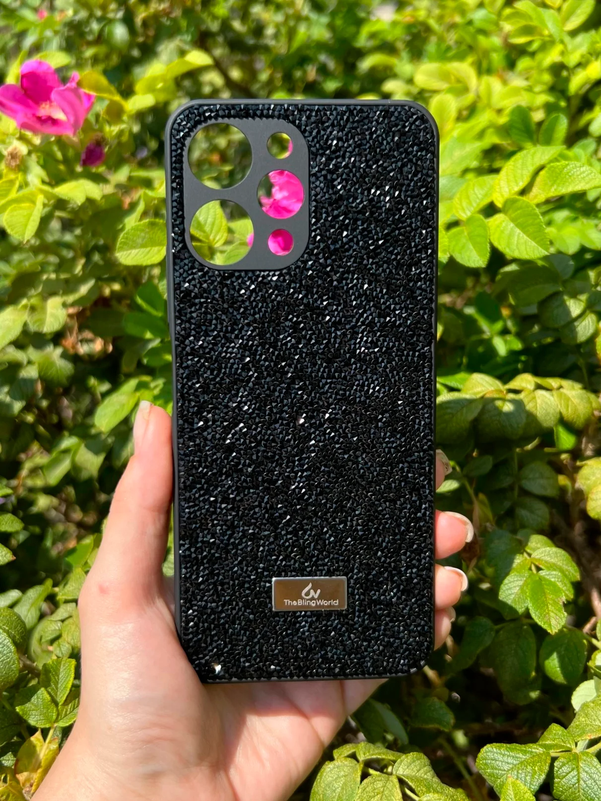 Черный силиконовый чехол the bling world для Xiaomi Redmi 12 4G / Редми 12 4G