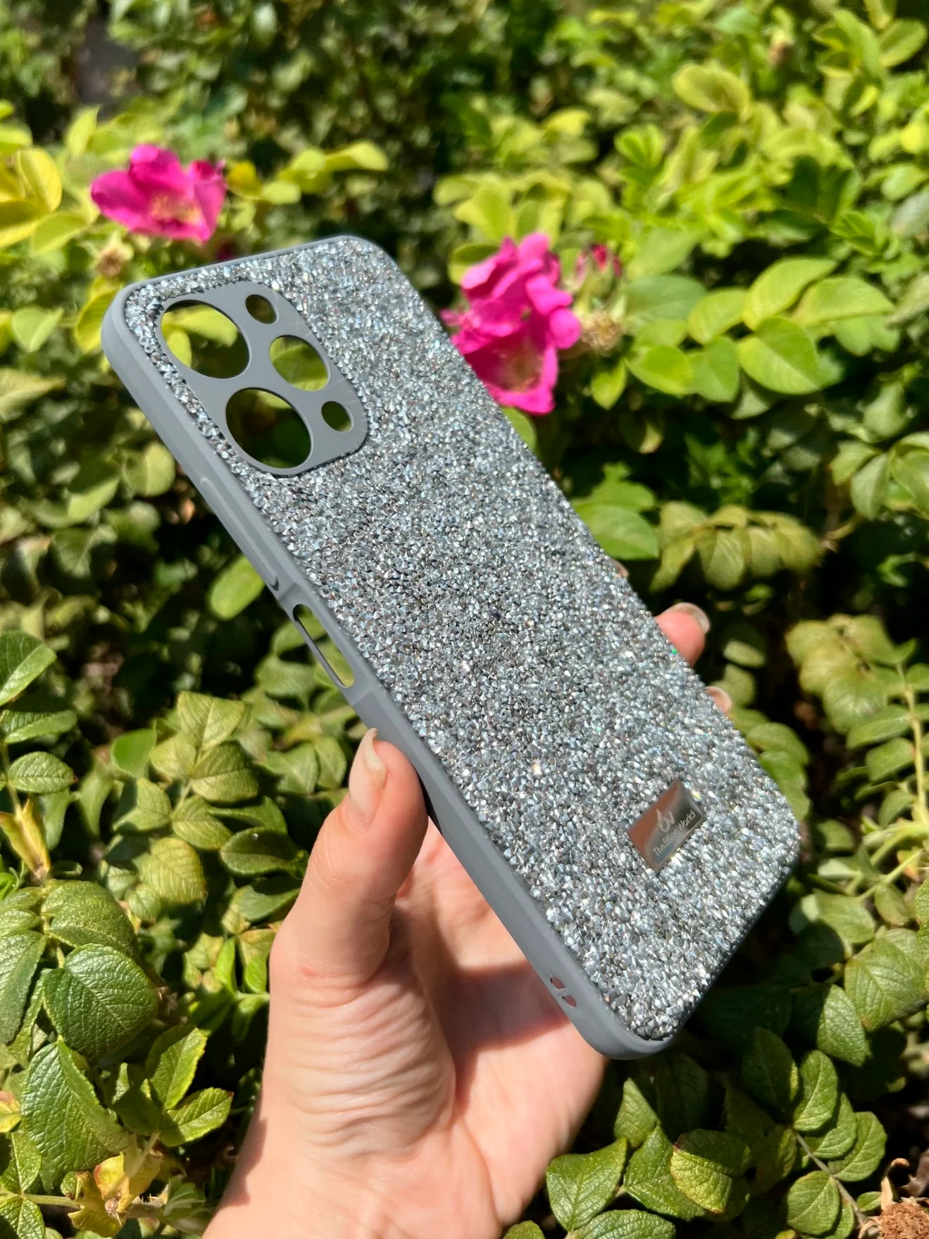 Серебряный силиконовый чехол the bling world для Xiaomi Redmi 12 4G / Редми 12 4G