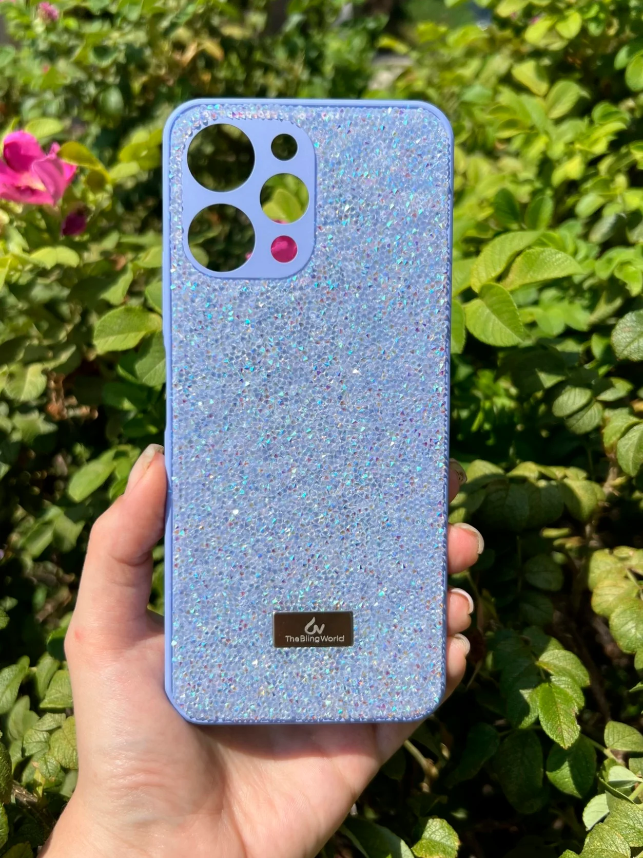 Сиреневый силиконовый чехол the bling world для Xiaomi Redmi 12 4G / Редми 12 4G